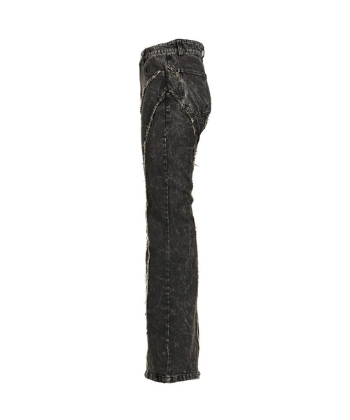 VIVAMUS（ヴィヴァムス）の「FLARE DENIM PANTS（デニムパンツ・レディース・ブラウン/ブラック・3/1）」の4枚目の写真