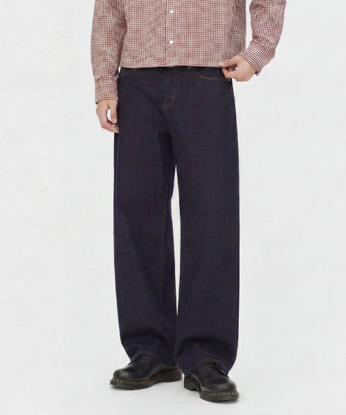 AGOD(エージーオーディー)の「イージーワイドデニムパンツ【生地】(デニムパンツ・レディース・その他・SMALL/LARGE/X-LARGE/X-SMALL/MEDIUM)」の1枚目の写真