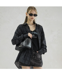 AVANDRESS（アバンドレス ）の「Smith Overfit Check Shirt CHARCOAL（シャツ/ブラウス）」