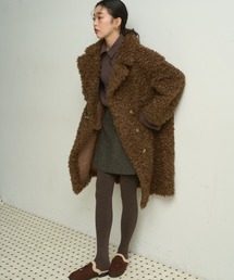 Poodle boa overcoat / プードルボアオーバーコート