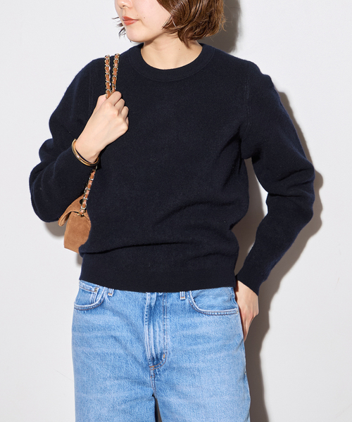 【LOWER/ローヴァー】12G Fulling Smooth Pullover：ニット