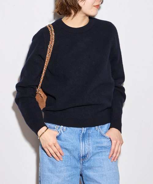 【LOWER/ローヴァー】12G Fulling Smooth Pullover：ニット