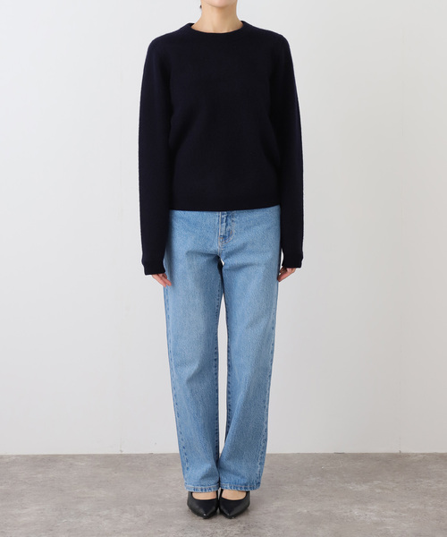 【LOWER/ローヴァー】12G Fulling Smooth Pullover：ニット