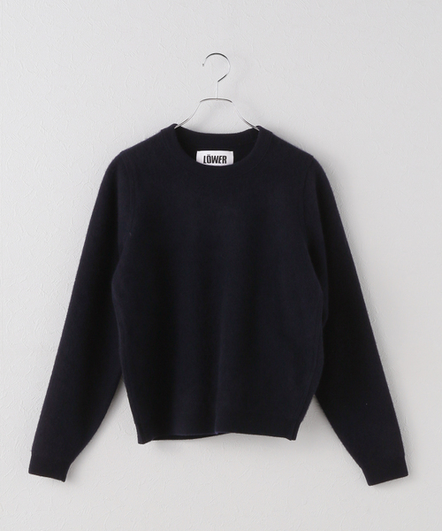 【LOWER/ローヴァー】12G Fulling Smooth Pullover：ニット