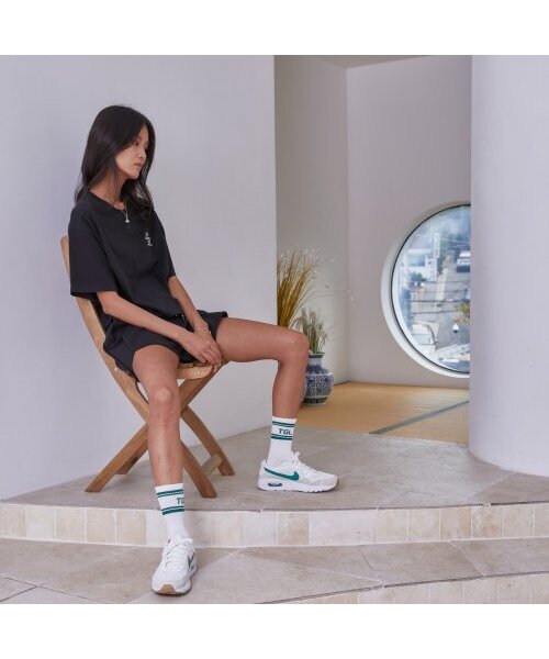 THE GREEN LAB（ザグリーンラボ）の「エッセンシャルクロップ半袖Tシャツ[ブラック]（Tシャツ/カットソー・レディース・その他・FREE）」の3枚目の写真