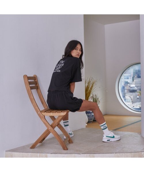 THE GREEN LAB（ザグリーンラボ）の「エッセンシャルクロップ半袖Tシャツ[ブラック]（Tシャツ/カットソー・レディース・その他・FREE）」の5枚目の写真