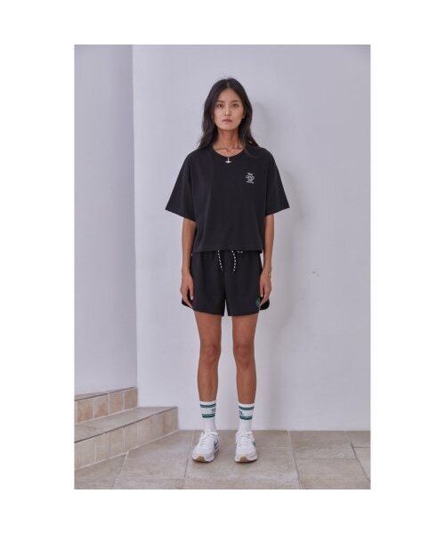 THE GREEN LAB（ザグリーンラボ）の「エッセンシャルクロップ半袖Tシャツ[ブラック]（Tシャツ/カットソー・レディース・その他・FREE）」の7枚目の写真