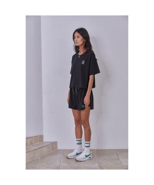 THE GREEN LAB（ザグリーンラボ）の「エッセンシャルクロップ半袖Tシャツ[ブラック]（Tシャツ/カットソー・レディース・その他・FREE）」の8枚目の写真