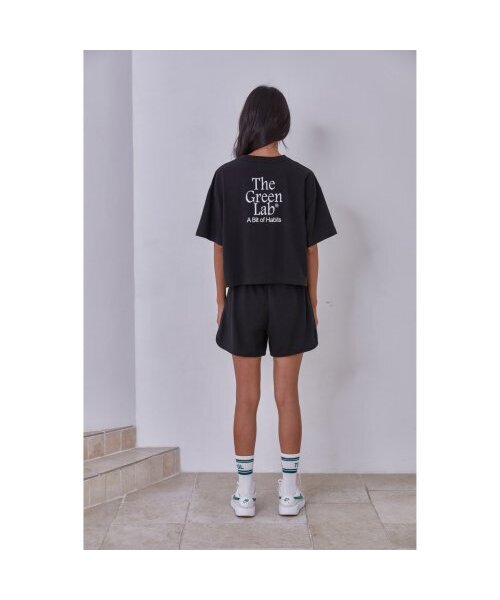 THE GREEN LAB（ザグリーンラボ）の「エッセンシャルクロップ半袖Tシャツ[ブラック]（Tシャツ/カットソー・レディース・その他・FREE）」の10枚目の写真