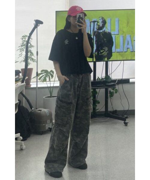 THE GREEN LAB（ザグリーンラボ）の「エッセンシャルクロップ半袖Tシャツ[ブラック]（Tシャツ/カットソー・レディース・その他・FREE）」の11枚目の写真