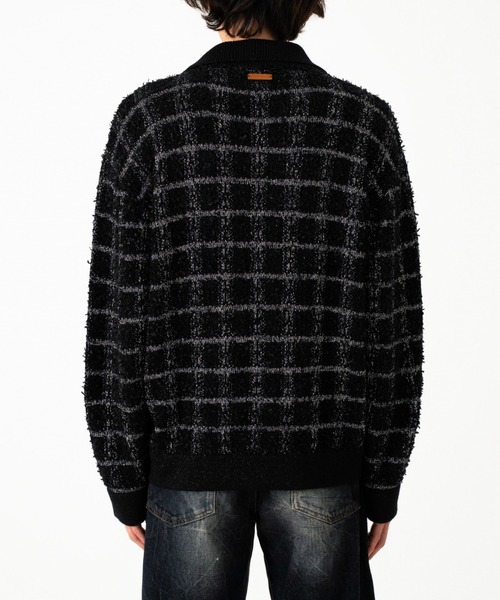 RAME TWEED KNIT L/S SHIRT / ラメツイードニットシャツ RAME TWEED KNIT L/S SHIRT / ラメツイードニットシャツ（ニット