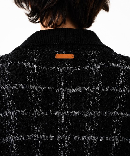 RAME TWEED KNIT L/S SHIRT / ラメツイードニットシャツ（ニット