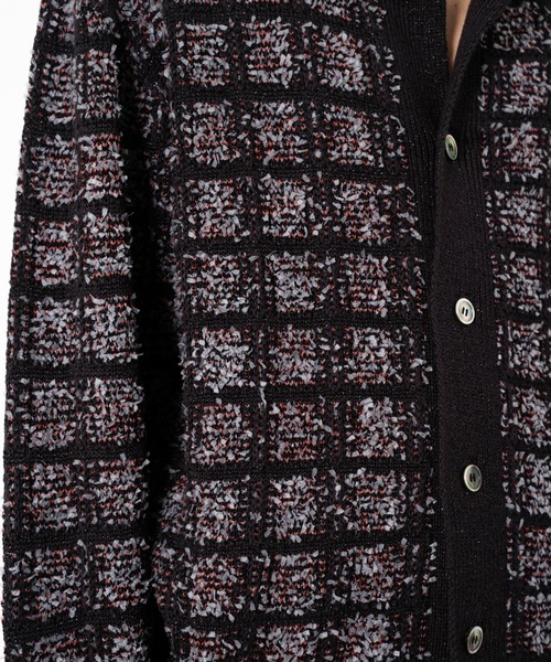 RAME TWEED KNIT L/S SHIRT / ラメツイードニットシャツ（ニット