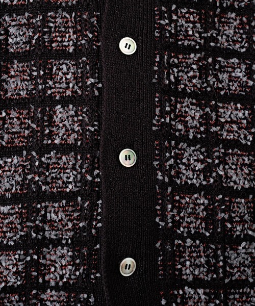 RAME TWEED KNIT L/S SHIRT / ラメツイードニットシャツ RAME TWEED KNIT L/S SHIRT / ラメツイードニットシャツ（ニット