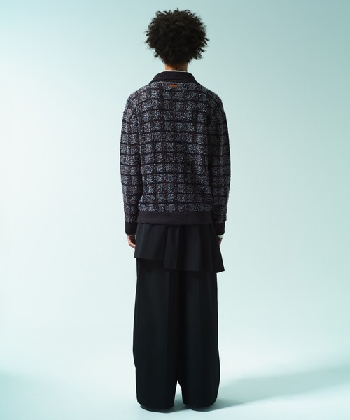 RAME TWEED KNIT L/S SHIRT / ラメツイードニットシャツ（ニット