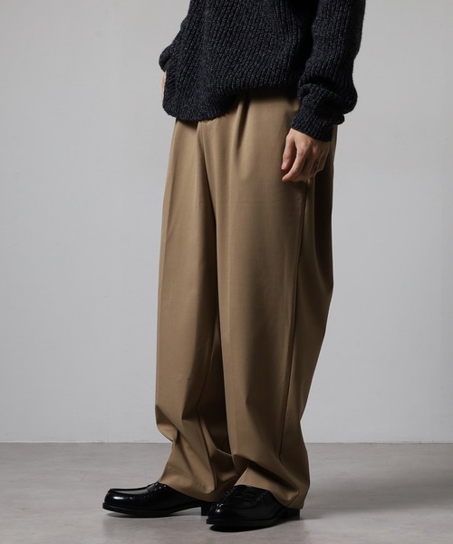 OMNES（オムネス）の「TRストレッチタックワイドパンツ（スラックス・メンズ・ベージュ/ピンクベージュ・L/M）」の12枚目の写真