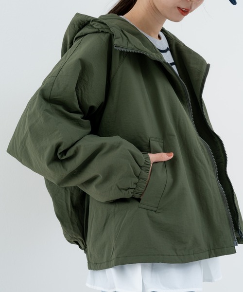 YOIHI マウンテンパーカー　カーキ SHIPS｜SHIPS any: ユーティリティー ZIPポケット 中綿マウンテン