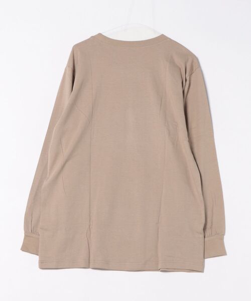 MARAI(マーライ)の「プチハイネックカットソー(Tシャツ/カットソー・レディース・グレイッシュベージュ/ブラック/モカ/杢グレー/オフホワイト・4L/LL/M/L/3L)」の6枚目の写真