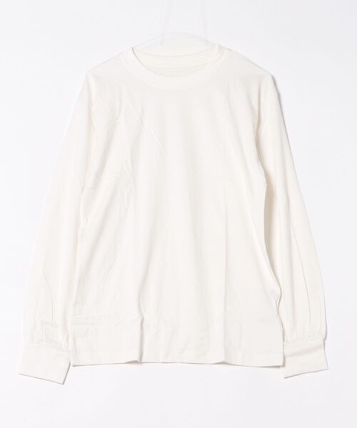 MARAI(マーライ)の「プチハイネックカットソー(Tシャツ/カットソー・レディース・グレイッシュベージュ/ブラック/モカ/杢グレー/オフホワイト・4L/LL/M/L/3L)」の12枚目の写真