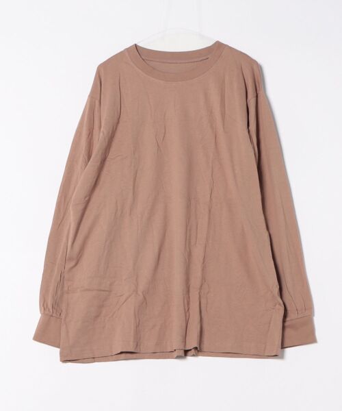 MARAI(マーライ)の「プチハイネックカットソー(Tシャツ/カットソー・レディース・グレイッシュベージュ/ブラック/モカ/杢グレー/オフホワイト・4L/LL/M/L/3L)」の15枚目の写真