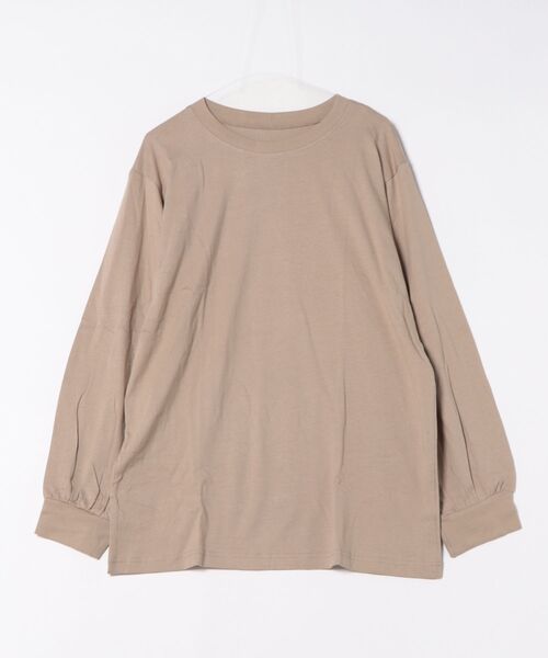 MARAI(マーライ)の「プチハイネックカットソー(Tシャツ/カットソー・レディース・グレイッシュベージュ/ブラック/モカ/杢グレー/オフホワイト・4L/LL/M/L/3L)」の16枚目の写真