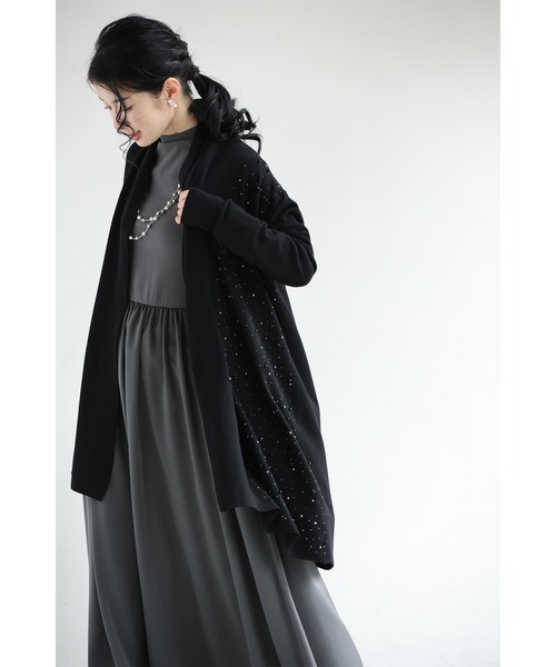 cawaii（カワイイ）の「ワンピに合わせる 最適ロングカーディガン（カーディガン/ボレロ・レディース・ベージュ/ブラック/グレー・FREE）」の8枚目の写真