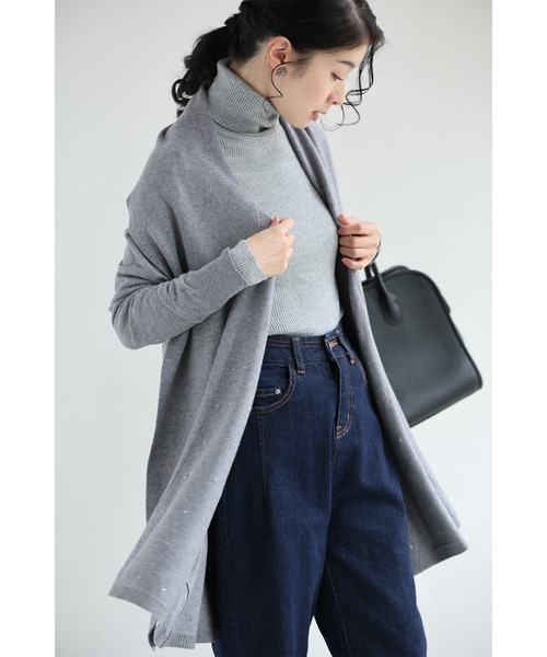 cawaii（カワイイ）の「ワンピに合わせる 最適ロングカーディガン（カーディガン/ボレロ・レディース・ベージュ/ブラック/グレー・FREE）」の13枚目の写真