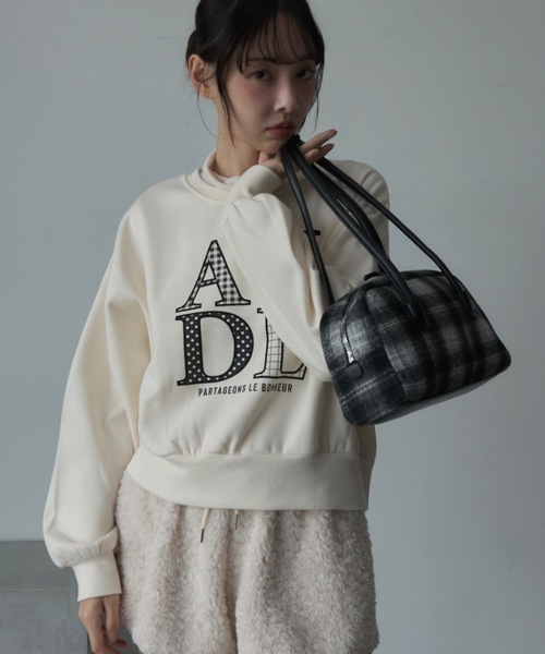 チェック柄ボストンバッグ（ボストンバッグ）｜Nadana（ナダナ）の