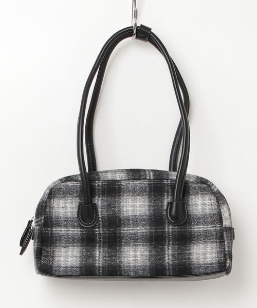 チェック柄ボストンバッグ（ボストンバッグ）｜Nadana（ナダナ）の