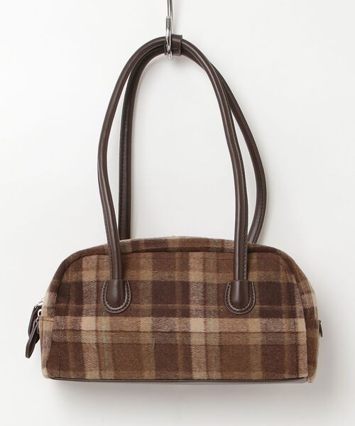 チェック柄ボストンバッグ（ボストンバッグ）｜Nadana（ナダナ）の
