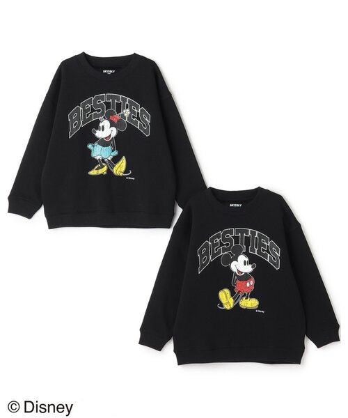 GLAZOS（グラソス）の「【SKIT0LY】【DISNEY】裏起毛 ・＜ミッキーマウス＆ミニーマウス＞ プリントトレーナー（スウェット・キッズ・ライトブルー/レッド・100cm/110cm/120cm/130cm/140cm）」の6枚目の写真