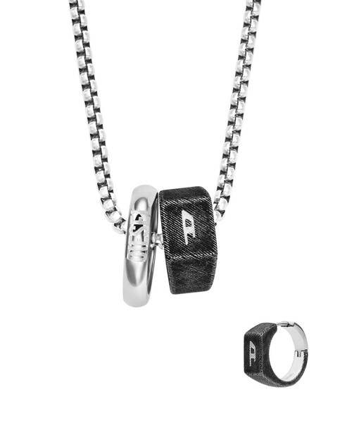 DIESEL（ディーゼル）の「ユニセックス ネックレス&ピアス DX1654