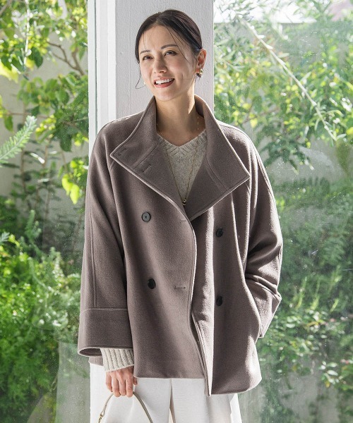 LAUTREAMONT（ロートレアモン）の「プレミアムウールカシミヤショートコート（その他アウター・レディース・キャメル/ブラック/ベージュ・7号/9号）」の3枚目の写真