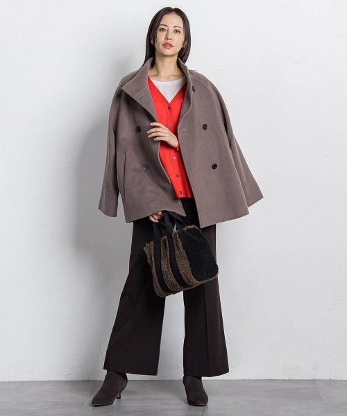 LAUTREAMONT（ロートレアモン）の「プレミアムウールカシミヤショートコート（その他アウター・レディース・キャメル/ブラック/ベージュ・7号/9号）」の19枚目の写真