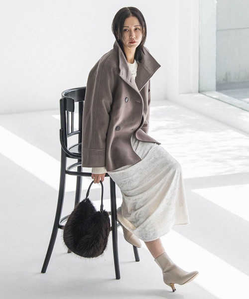 LAUTREAMONT（ロートレアモン）の「プレミアムウールカシミヤショートコート（その他アウター・レディース・キャメル/ブラック/ベージュ・7号/9号）」の16枚目の写真