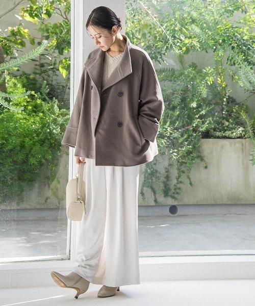 LAUTREAMONT（ロートレアモン）の「プレミアムウールカシミヤショートコート（その他アウター・レディース・キャメル/ブラック/ベージュ・7号/9号）」の14枚目の写真