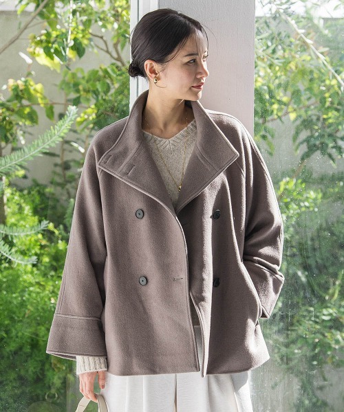 LAUTREAMONT（ロートレアモン）の「プレミアムウールカシミヤショートコート（その他アウター・レディース・キャメル/ブラック/ベージュ・7号/9号）」の12枚目の写真