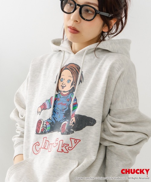 LB/S (エルビーエス)の「【CHUCKY/チャッキー】オリジナルデザイン 裏起毛パーカー フーディー CHUCKY チャッキー ティファニー(パーカー・メンズ・ブラック系その他/グレー系その他2/ベージュ系その他/ブラック系その他2・LARGE/MEDIUM/X-LARGE)」の4枚目の写真