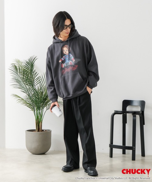 LB/S (エルビーエス)の「【CHUCKY/チャッキー】オリジナルデザイン 裏起毛パーカー フーディー CHUCKY チャッキー ティファニー(パーカー・メンズ・ブラック系その他/グレー系その他2/ベージュ系その他/ブラック系その他2・LARGE/MEDIUM/X-LARGE)」の7枚目の写真