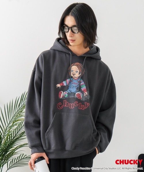 LB/S (エルビーエス)の「【CHUCKY/チャッキー】オリジナルデザイン 裏起毛パーカー フーディー CHUCKY チャッキー ティファニー(パーカー・メンズ・ブラック系その他/グレー系その他2/ベージュ系その他/ブラック系その他2・LARGE/MEDIUM/X-LARGE)」の9枚目の写真
