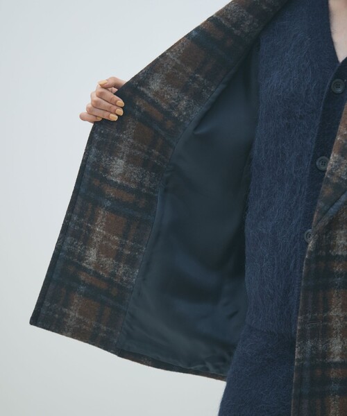 鷹丸様用】junhashimotoチェック柄 ダブルブレストコート サイズ4 鷹丸