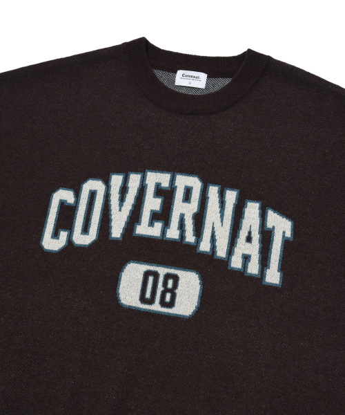COVERNAT(カバーナット)の「アーチロゴ08クルーネックニットチョコレート(ニット/セーター・レディース・その他・X-LARGE/XX-LARGE/X-SMALL/SMALL/MEDIUM/LARGE)」の4枚目の写真