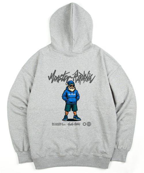 MONSTER REPUBLIC(モンスターリパブリック)の「ストリートサンタブルーフードパーカーグレー_8179(パーカー・レディース・その他・SMALL/MEDIUM/LARGE/X-LARGE)」の1枚目の写真
