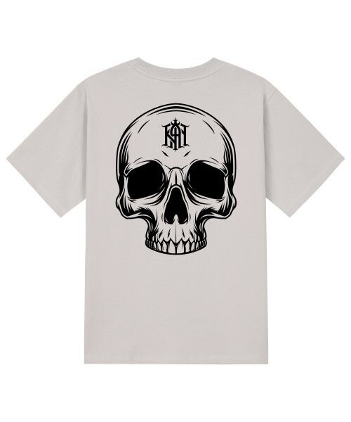 KAN6312(カン6312)の「KTC0180 カスタムスカル 半袖Tシャツ - ベージュ(Tシャツ/カットソー・メンズ・その他・X-LARGE/SMALL/MEDIUM/LARGE)」の1枚目の写真