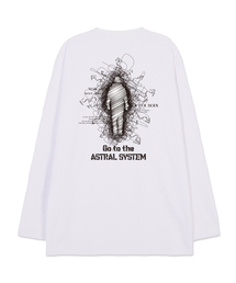 ASTRAL PROJECTION（アストラルプロジェクション）の「アストラルシステム オーバーサイズ ロングスリーブTシャツ_ホワイト（Tシャツ/カットソー）」