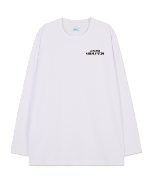 ASTRAL PROJECTION（アストラルプロジェクション）の「アストラルシステム オーバーサイズ ロングスリーブTシャツ_ホワイト（Tシャツ/カットソー・メンズ・その他・LARGE/MEDIUM/X-LARGE/XX-LARGE）」の2枚目の写真