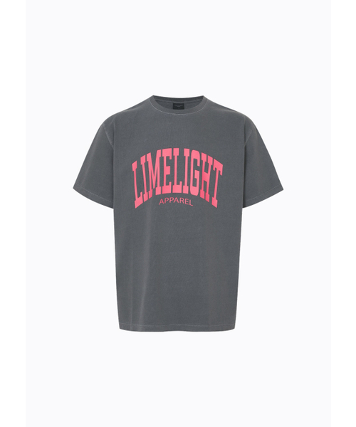 LIMELIGHT APPAREL(ライムライトアパレル)の「アパレルピグメントアーチロゴTシャツ(チャコール/ピンク)(Tシャツ/カットソー・メンズ・その他・SMALL/MEDIUM/X-LARGE/LARGE)」の2枚目の写真