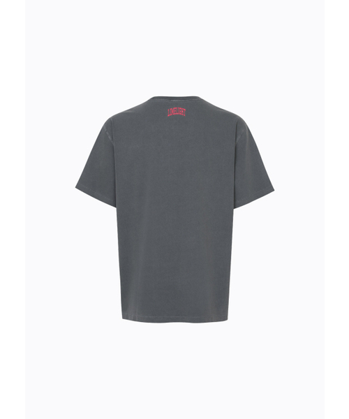 LIMELIGHT APPAREL(ライムライトアパレル)の「アパレルピグメントアーチロゴTシャツ(チャコール/ピンク)(Tシャツ/カットソー・メンズ・その他・SMALL/MEDIUM/X-LARGE/LARGE)」の3枚目の写真