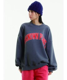 UNKNOWN PLANET（アンノウンプラネット）の「ピグメントロゴスウェットシャツチャコール（スウェット）」