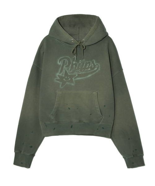 PHYSICAL DEPARTMENT（フィジカル デパートメント）の「[PHYPS&reg;&times;FRIZBEE]スプレースターテールクロップフードカーキ（パーカー・レディース・その他・FREE）」の2枚目の写真